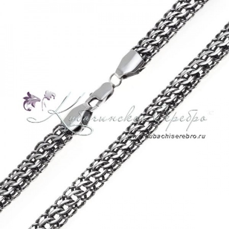 Серебряная цепочка  Серебряная цепочка Кобра, ширина 1 см