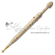 Кинжал серебряный с позолотой, 49 см , арт №6441