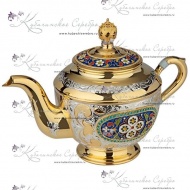 Чайник с позолотой и эмалью "Версаль 2" на 500 мл 1461