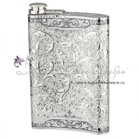 Фляга серебряная  Фляга серебряная Георгий Победоносец на 330 мл