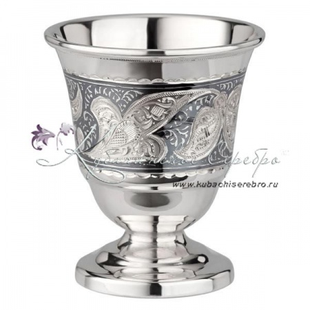 Большая стопка на ножке с чернением на 60 мл , арт №8205 Большая стопка на ножке с чернением на 60 мл