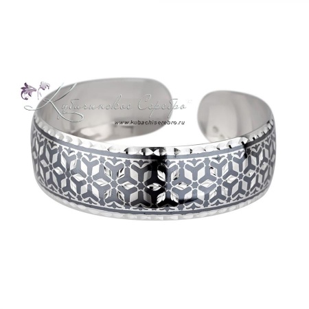 Браслет с чернением Снежинка