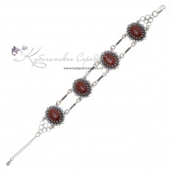 Браслет, камень золотой песок 3320/11