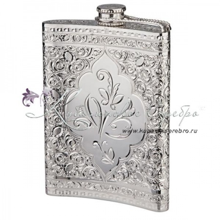 Фляга из серебра 925 пробы на 120 мл 
