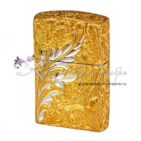 Позолоченная зажигалка Zippo