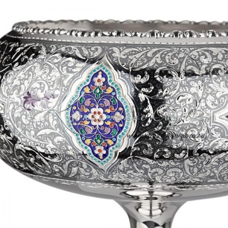 Фруктовница с горячей эмалью , арт №4997 Фруктовница с горячей эмалью