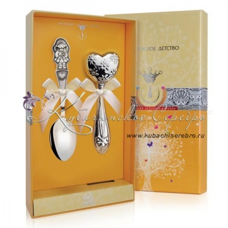 Набор детского серебра для девочки