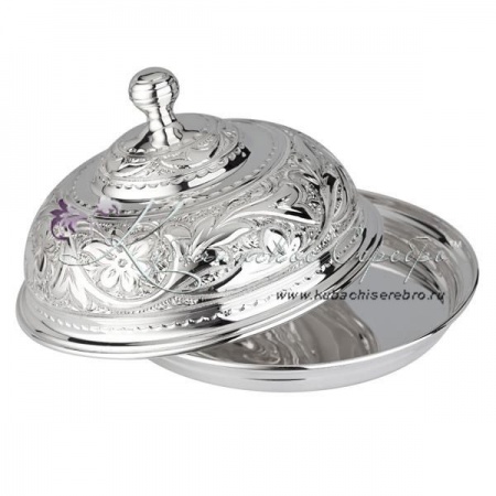 Масленка серебряная мини из 999 пробы