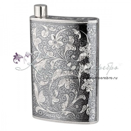 Фляга с двухсторонней гравировкой на 260 мл 