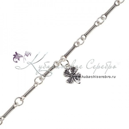 Браслет серебрянный Клевер 1 