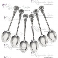 Набор серебряных десертных ложек серия "Винтаж" 1560